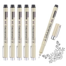 6Pcs 0.4mm Fineliner Ink Pens