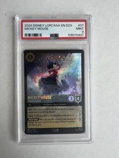 Disney Lorcana Michey Mouse Playful Sorcerer D23 Promo Foil #7 PSA 9