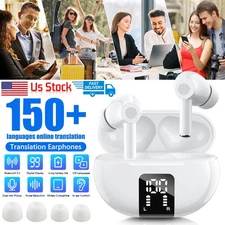 150 Languages Translator Earbuds Real Time Translator Earphones Smart Voice US`