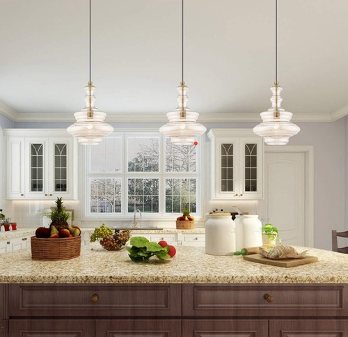 💡 Livex Lighting 41224-01 Art Glass Mini Pendant ✨ Antique Brass Elegance - Picture 5 of 7