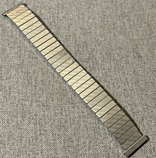 Vintage Watch Band Stretch Expansion Textured Stainless Steel 19mm