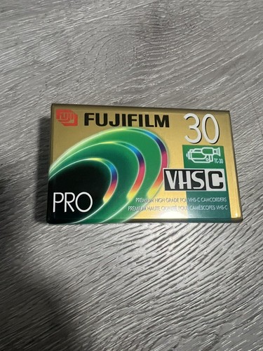 New Fuji Film Pro VHS-C Camcorder Video Cassette Tape TC-30 - Picture 1 of 2