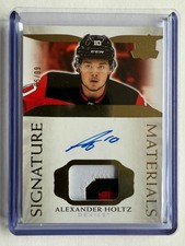 2021-22 UD The Cup ALEXANDER HOLTZ Signature Materials Rookie Patch Auto /99