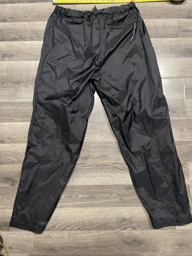 Red Ledge Herren L Fleece gefütterte Schneehose schwarz Nylon durchgehender Seitenreißverschluss Skiboarden - Bild 8 von 9