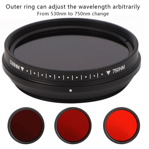46mm FOTGA Adjustable IR Filter Integrated Practical For Infrared Photograp SG - Picture 5 of 24