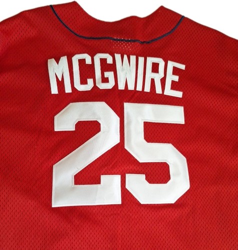 Majestic St. Louis Cardinals VTG 1998 Mark McGwire 70 Home Run Jersey Men’s XL - Picture 14 of 18