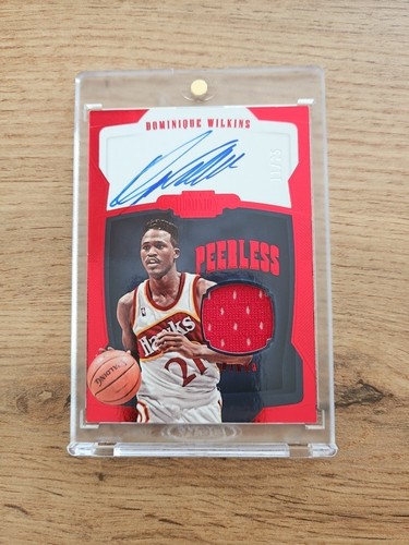2018-19 Dominion Dominique Wilkins Auto On Card /25 PJ-DWK