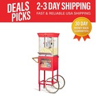 10 Oz Theater Popcorn Maker with Measuring Spoons - Up to 40 Cups, Easy Clean