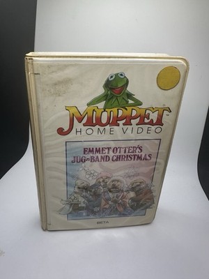 Rare Emmet Otter's Jug Band Christmas Muppet Home Video Beta (Not VHS) Clamshell
