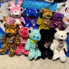"Rare set"GRATEFUL DEAD BEAR Dead 14 inch 9 Piece Set