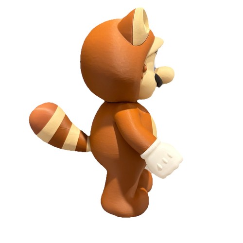 Nintendo Super Mario Bros. Tanooki Mario Figura Stampata in 3D 9" - Foto 5 di 5