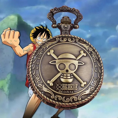 One Piece Monkey·D·Luffy Creative Personalisierte Retro Flip Taschenuhr - Bild 17 von 22