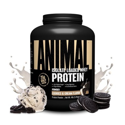 Animal Whey Isolate Protein Powder - 4 Pound (Pack of 1), Cookies & Cream 
