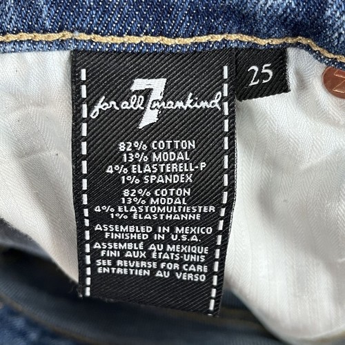 7 for All Mankind the Ankle Skinny Womens Luxe Vintage Jeans Sz 25 (Fits 25 x 26 - Picture 3 of 7