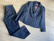 Brook Taverner Dignity Wollmischung Blau Arbeit Anlass Anzug Größe 12 Brustumfang 36" W30"