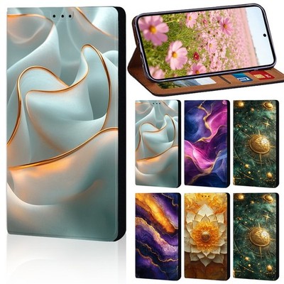 Mystic Cosmic Grafik Leder Cover Case für Honor 8A/9X/200/400/X5b/X7/X8/X9