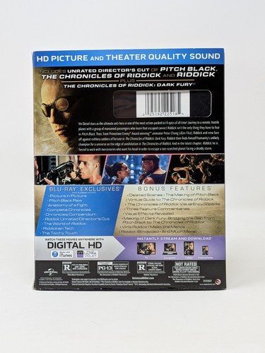Riddick: The Complete Collection (Blu-Ray, 2014) 4 Films w/ Slipcover - Bild 3 von 14