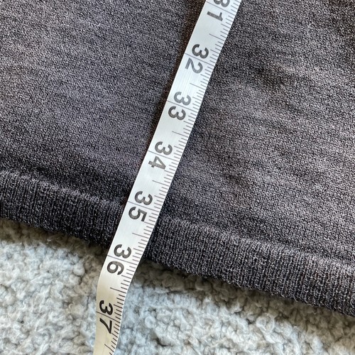 Eileen Fisher Sweater Dresses Womens XL Dark Gray Babydoll Ribbed Knit Wool Mini - Picture 12 of 14