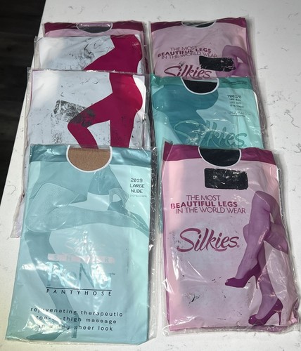 Vtg Pantyhose Knee Highs Mixed Lot 40 Stockings Tights Silkies Piccone Hue - Picture 19 of 23