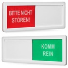 2 Stück Sichtschutz-Slider-Schild, Büro-Schild, Türschild, frei, besetzt,