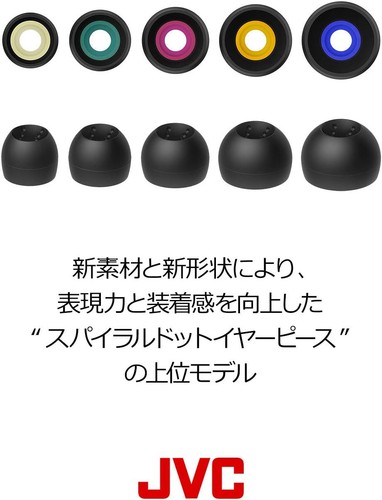 New JVC EP-FX10L-B exchange for the earpiece spiral dot 4 pieces from Japan - Picture 2 of 6