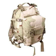 U.S. Armed Forces Tri-Color Desert MOLLE II 3 Day Assault Pack W/O Stiffener