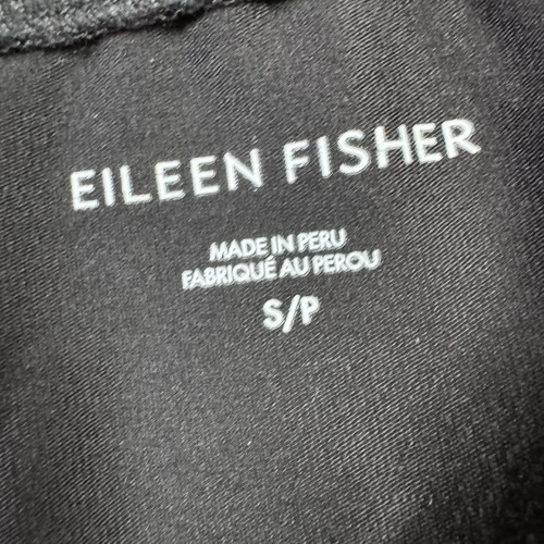 Eileen Fisher Organic Cotton Jersey Stretch Tapered Pants Women's S Black - Picture 5 of 10