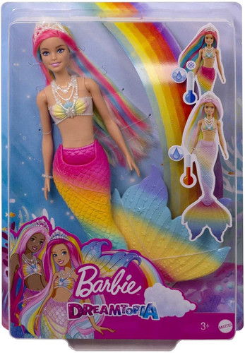 Dreamtopia Sirena Cambia Colore - Bambola Con Look Arcobaleno - Corpetto Con Det - Foto 6 di 12