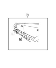 Genuine Mopar Rear Door Molding 55078068AC