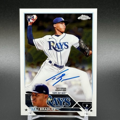 2023 Topps Chrome Taj Bradley Rookie Auto #RA-TB - TB Rays RC