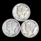 1935 Mercury Dime Year Set, F-XF