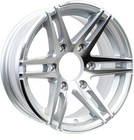 eCustomrim Aluminum Trailer Wheel 15X6 15" Sidewinder 6 Lug On 5.5" Center Rim