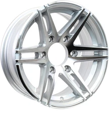 eCustomrim Aluminum Trailer Wheel 15X6 15" Sidewinder 6 Lug On 5.5" Center Rim