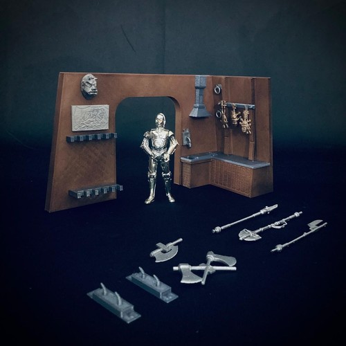 Jabba Ship Accessories for 3.75 inch (1:18) Scale Figure Diorama (Painted) - Picture 1 of 8