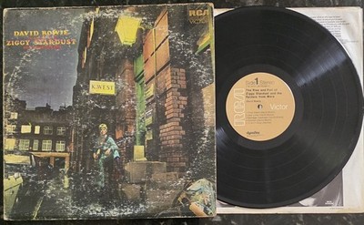 David Bowie Ziggy Stardust 1972 RCA Victor LSP-4702 Vinyl LP Vintage Record Tan
