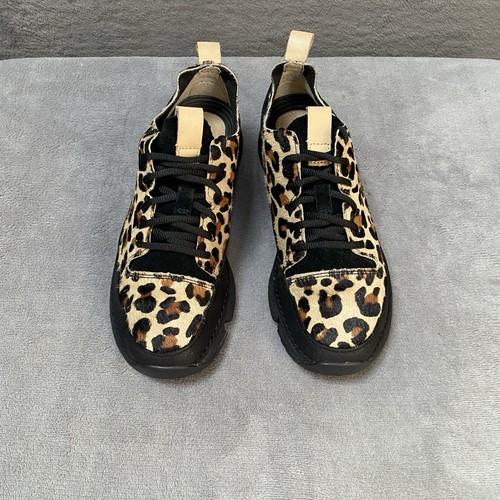 CLARKS TRIGENIC Leopard Print Nubuck Trainers Shoes Womens Size 5 EU38 Comfort - Picture 7 of 11