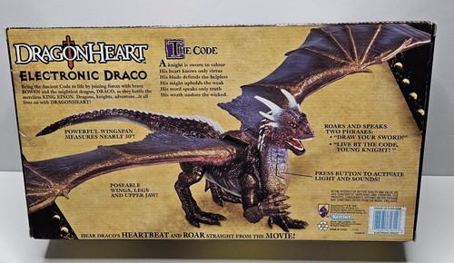 Kenner Dragonheart Electronic Draco 1996 con luz y sonidos nuevo en caja - Imagen 2 de 3