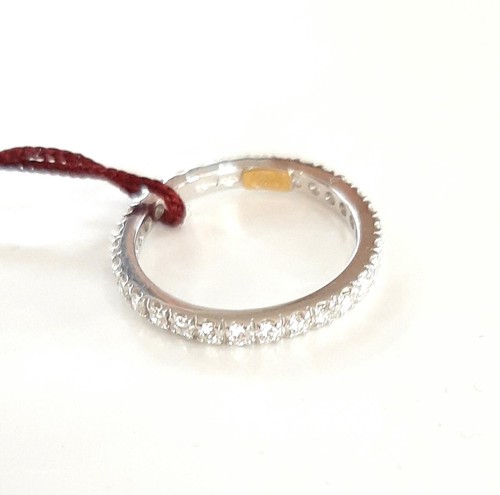 ANELLO VERETTA RECARLO IN ORO BIANCO 18 KT E DIAMANTI NATURALI ZN360/13B - Imagen 5 de 6