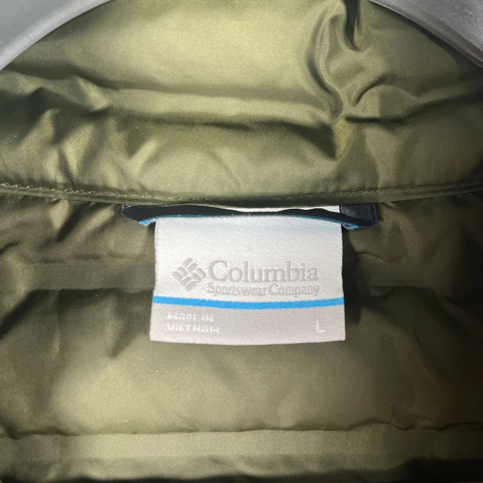 Женский жилет Columbia Puffer размер XL с логотипом на молнии/карманах 650 Fill Power Duck Down - Изображение 4 из 4