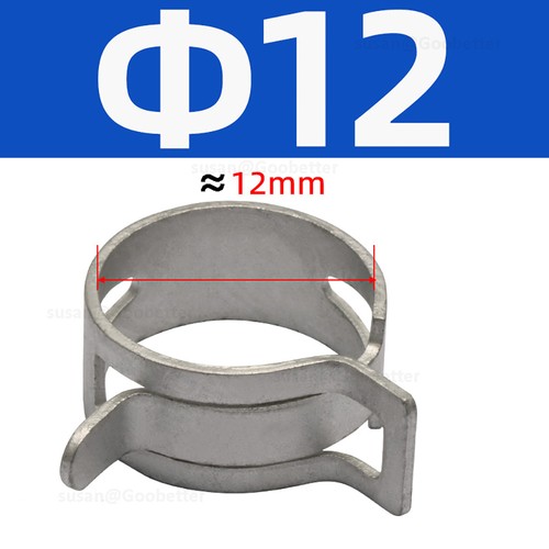 Molla Clip Morsetti Tubo Carburante Aria Gas Acqua Tubo Autobloccante Guarnizione 4 - 46mm - Foto 34 di 69