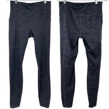 XERSION Activewear Leggings Media Pocket Size Medium Performance Charcoal Gray