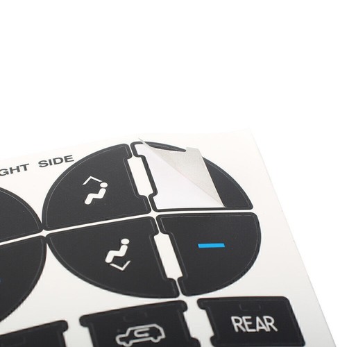 AC Dash Button Repair Kit Decal Stickers Dash Replacement for 2007-13 Chevy GMC - Picture 3 of 7