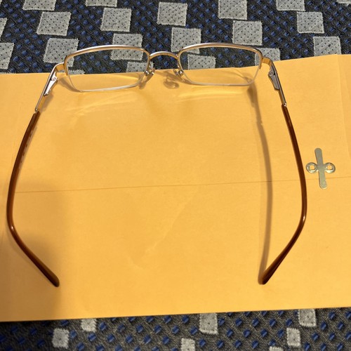 Versace MOD. 1066 1053 Gold Brown Half Rim Eyeglasses Frames 50-18 135 Italy Men - Picture 5 of 5