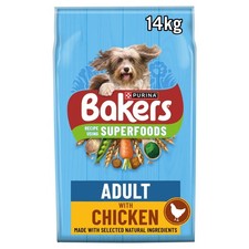 Bakers Adult Dry Dog Food Chicken and Veg 14 kg, Packaging May Vary 2.29 per kilo