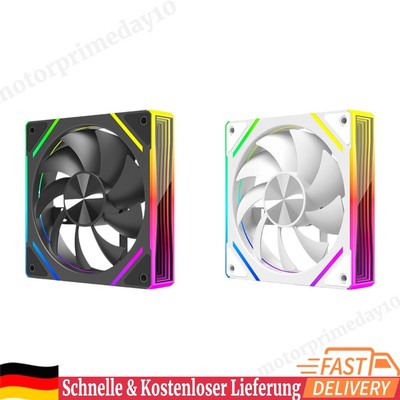 120mm PC Case Fan 4 Pin PWM Case Fan for Computer Case Cooling (Black REGULAR)