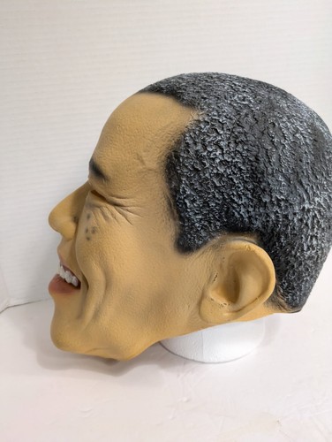 Barack Obama Mask US President Halloween Adult Costume Accessory Freckles - Picture 2 of 5