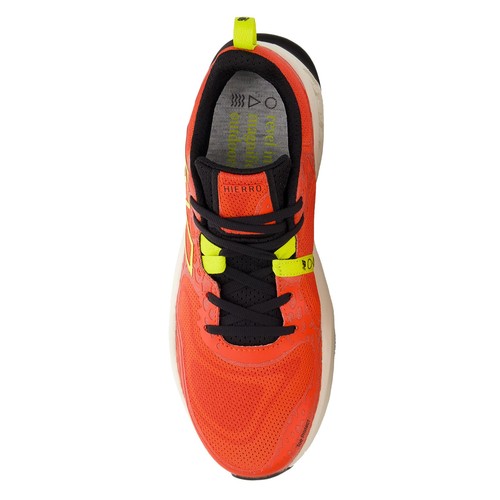 Men's New Balance, Fresh Foam X Hierro v8 Trail Running Shoe MTHIERR8 Neo Flame/ - Picture 6 of 16