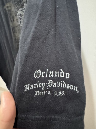 T-shirt moto double face Harley Davidson Orlando Florida XL - Foto 3 di 9