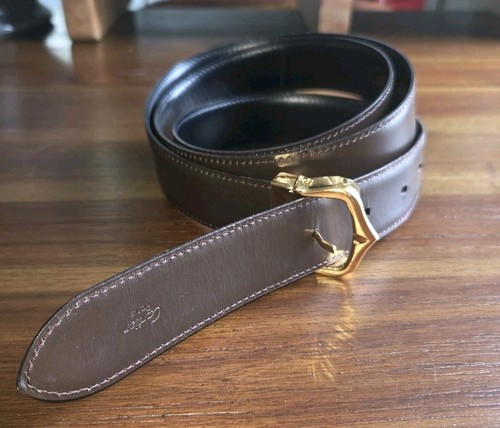 Cartier belt leather Brown mens Used - Picture 1 of 7
