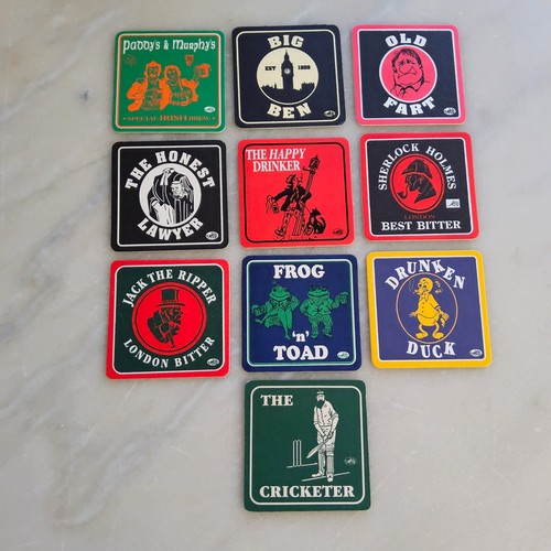 Juego de 10 posavasos de pub divertidos de colección Big Ben Sherlock Holmes Jack Ripper - Imagen 2 de 3